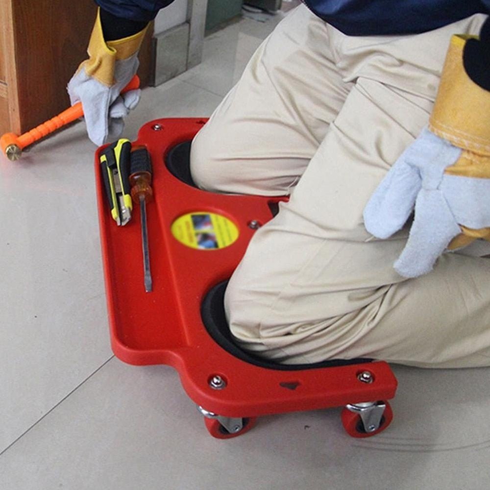 Rolling Knee Pad With Foam Cushion Wheels For Tile Vinyl Repair