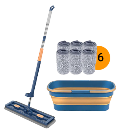 Big Flat Mop Large Cleaning Floor Tool Easy Use