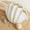 Ceramic Seashell Vase For Floral Arrangements And Terrarium Decor