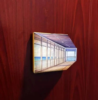 3D Wooden Wall Lamp LED Vision Lights Fun Action Figure Night Light