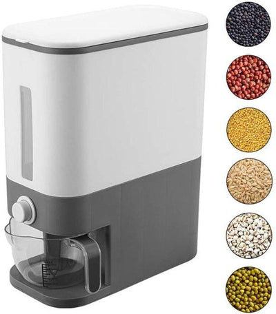 Rice Bucket Dispenser With Airtight Sealed Storage Container