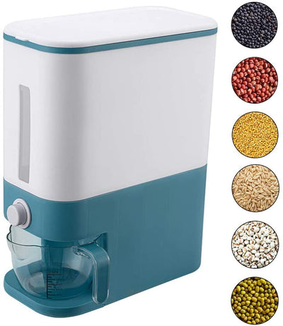 Rice Bucket Dispenser With Airtight Sealed Storage Container