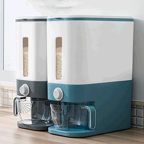 Rice Bucket Dispenser With Airtight Sealed Storage Container