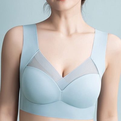 Seamless Lace Support Bra For Women Large Sizes Wire-Free Comfort