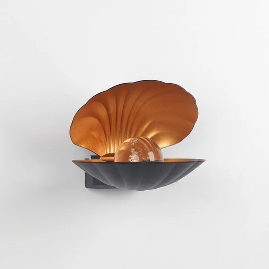 Seashell Wall Lamp LED Exterior Clam Shell Pearl Light Fixture