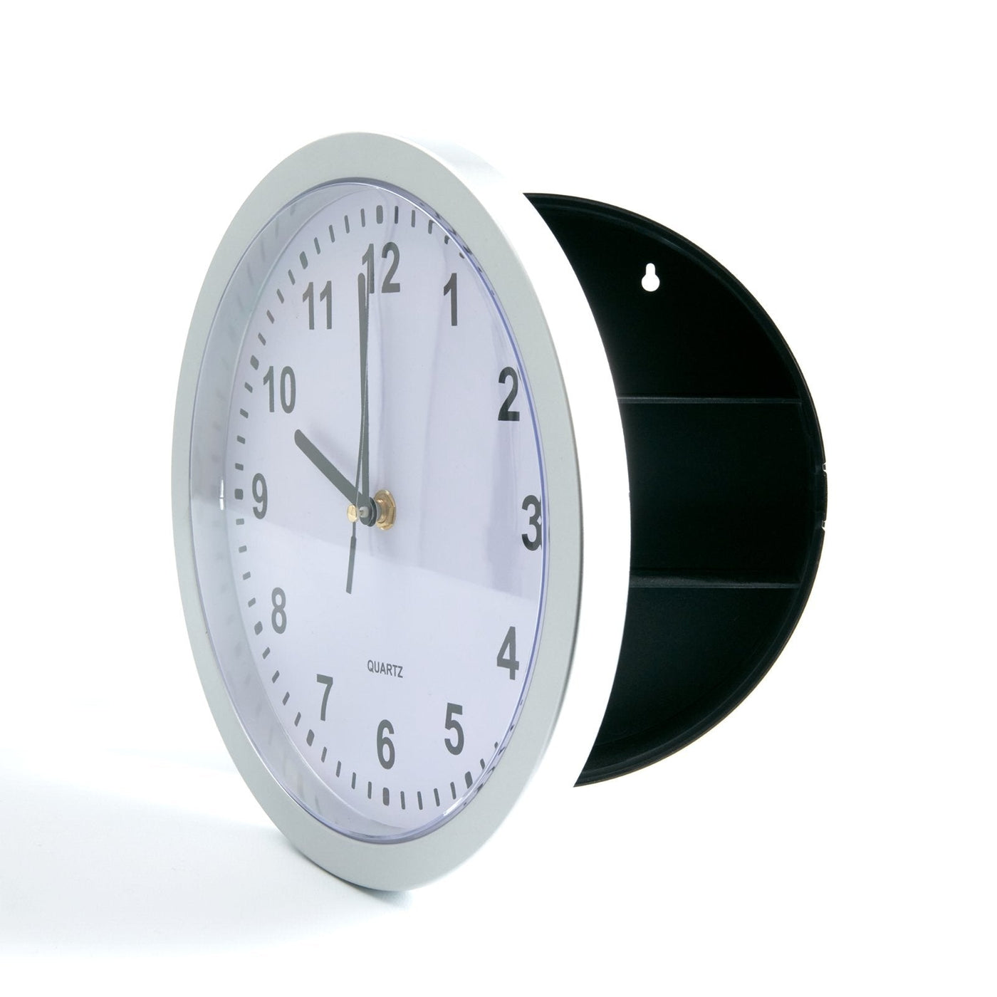 Secret Wall Clock With Mechanical Hidden Storage Box
