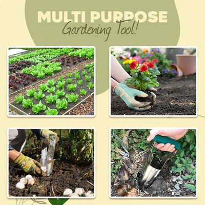 Seedling Transplanter Tool Automatic Soil Release For Easy Bulb Planting