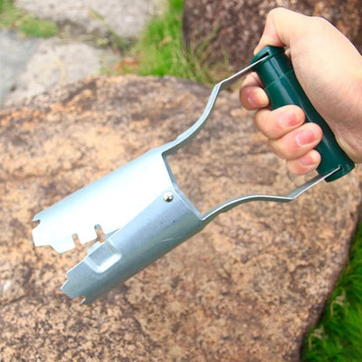 Seedling Transplanter Tool Automatic Soil Release For Easy Bulb Planting