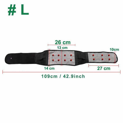 Magnetic Therapy Back Support Belt With Self Heating Waist Relief