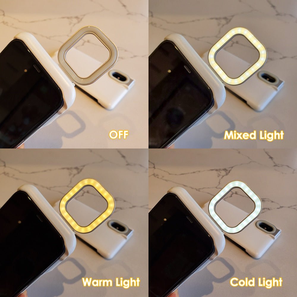 Selfie Ring Light For Smartphone With Adjustable Brightness