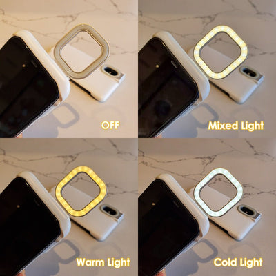Selfie Ring Light For Smartphone With Adjustable Brightness