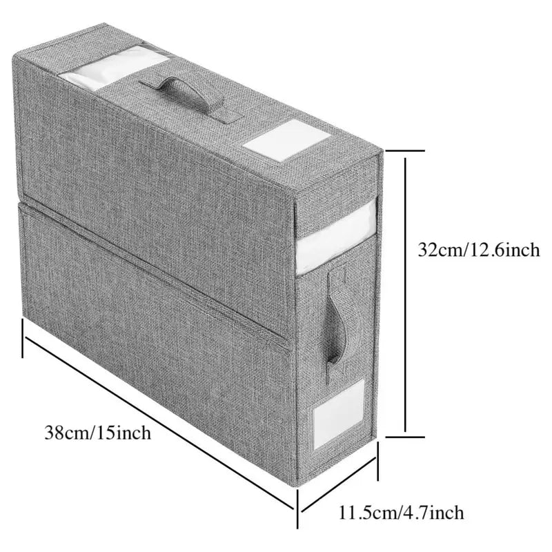 Collapsible Bedsheet Organizer Storage Bag For Neat Linen Management