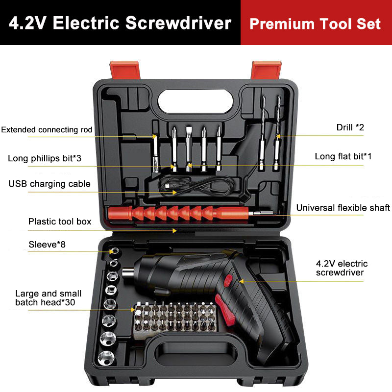 German Multifunctional Powerful Cordless Electric Screwdriver Tool Set