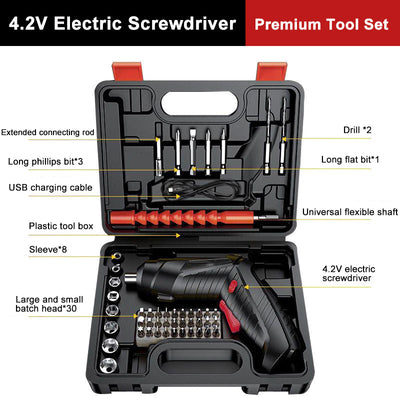 German Multifunctional Powerful Cordless Electric Screwdriver Tool Set