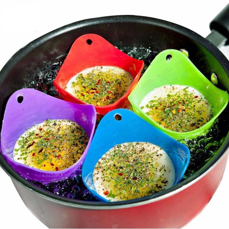 Silicone Egg Poaching Pods For Easy Perfect Poached Eggs