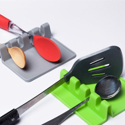 Silicone Kitchen Utensil Holder Drip Pad For Clean Countertops