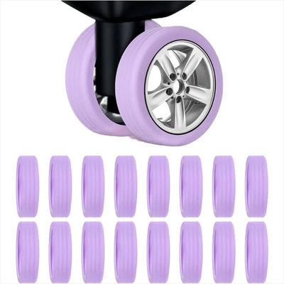 Silicone Luggage Wheel Protectors Durable Silent Trolley Case Covers