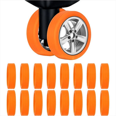 Silicone Luggage Wheel Protectors Durable Silent Trolley Case Covers