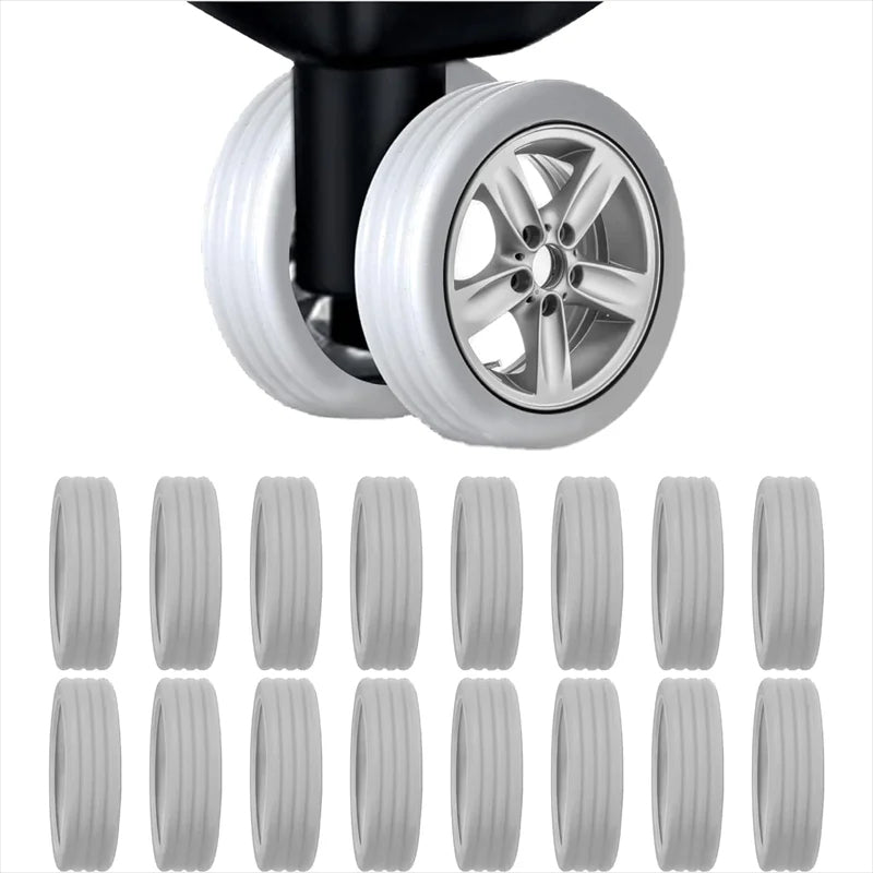 Silicone Luggage Wheel Protectors Durable Silent Trolley Case Covers