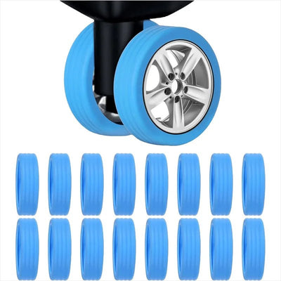 Silicone Luggage Wheel Protectors Durable Silent Trolley Case Covers