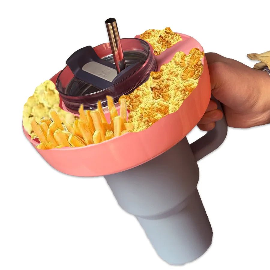 Silicone Snack Bowl Reusable Food Grade Tray For Candy Fruit Treats