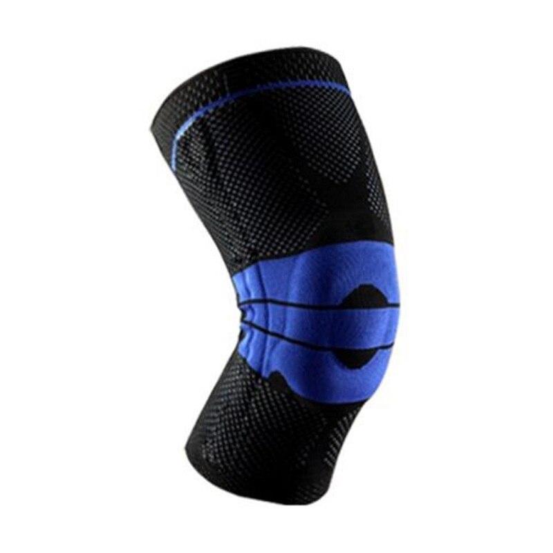 Silicone Knee Compression Sleeve With Spring Support And Stabilizers