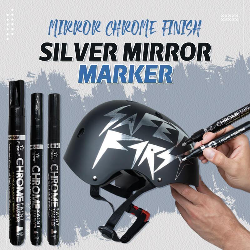 Silver Chrome Marker Pen For Smooth Metallic Drawing And Writing