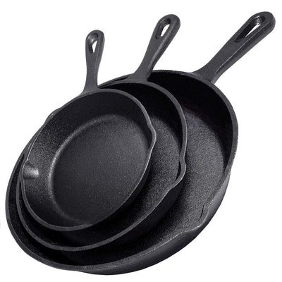 Cast Iron Skillet Set Durable Cookware For Versatile Cooking