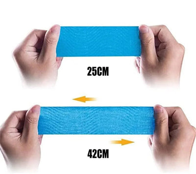 Kinesiology Tape 4 Rolls Waterproof Breathable Latex-Free Athletic Tape