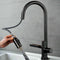 Digital Kitchen Faucet With Waterfall Design And Pull-Out Sprayer