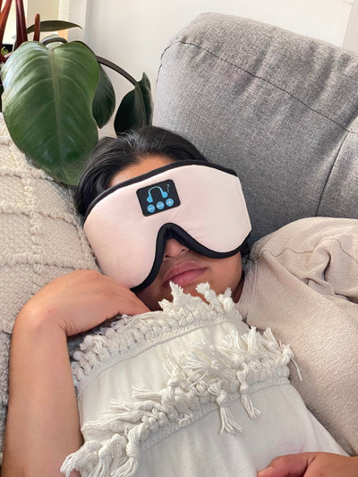 Sleep Mask Headphones Comfortable Wireless Audio For Side Sleepers