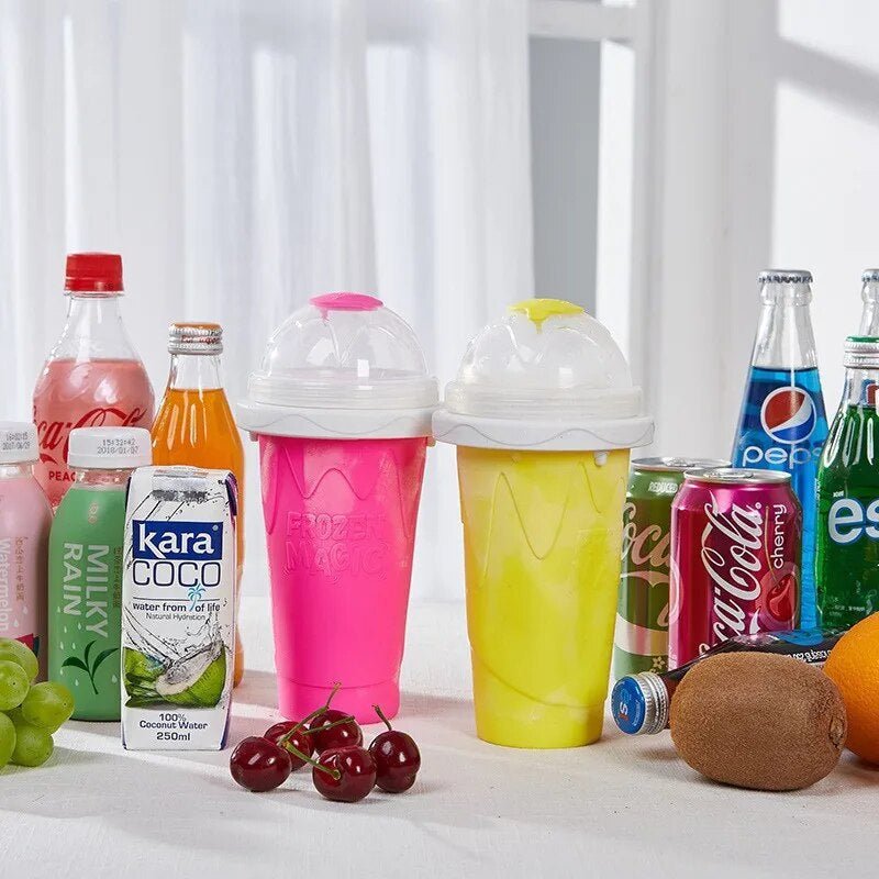 Slushie Cup Maker Double Layer Squeeze Slushy Drink Cup