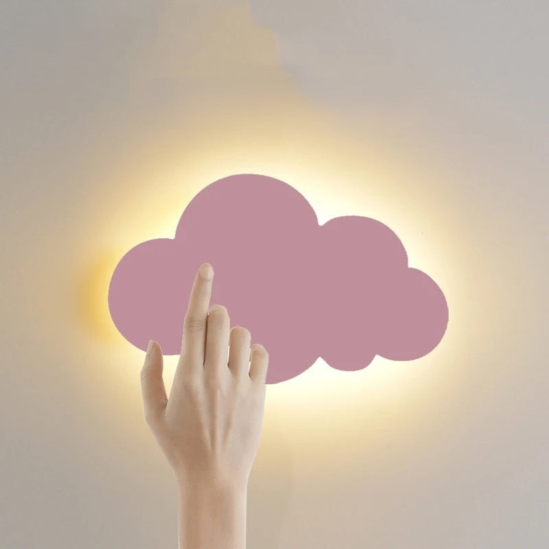LED Cloud Wall Lamp Warm Glow Touch Control For Baby Room Decor