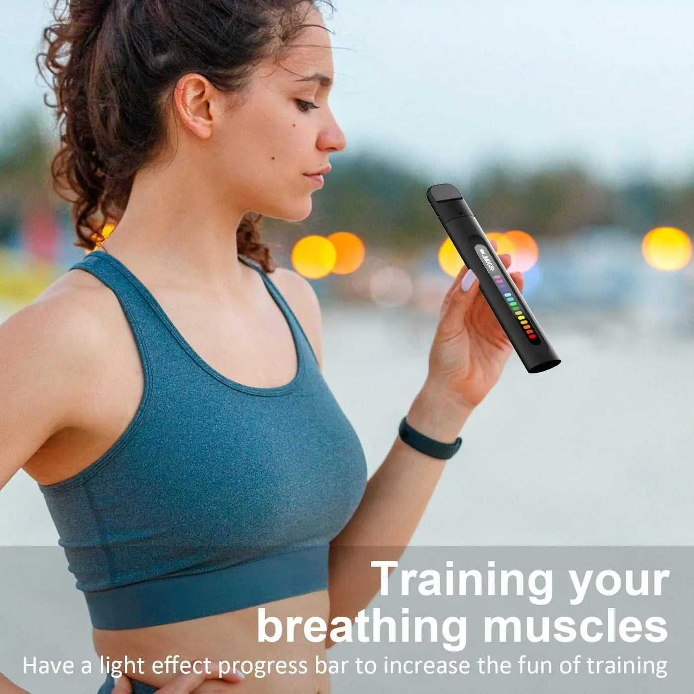 Breath Training Device For Respiratory Muscle Strength And Athlete Support