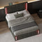 Full Size LED Storage Bed With Upholstery USB Charging And Hydraulic Storage