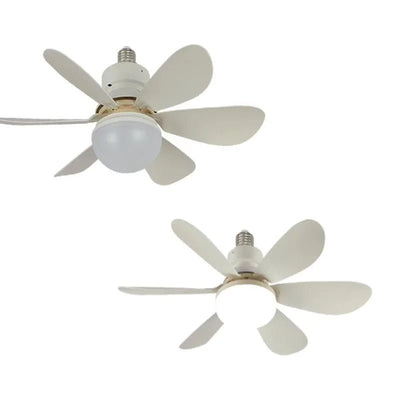 Smart Control Light Fan With 6 Leaves LED Bulb And Remote