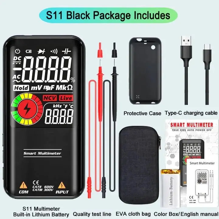 Digital Multimeter Accurate Electric Voltage Current Tester Tool