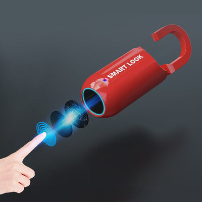 Smart Fingerprint Padlock USB Rechargeable Anti Theft Lock For Travel
