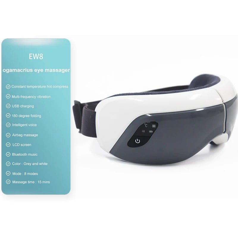 Eye Massager Glasses With Bluetooth Music And Heated Therapy