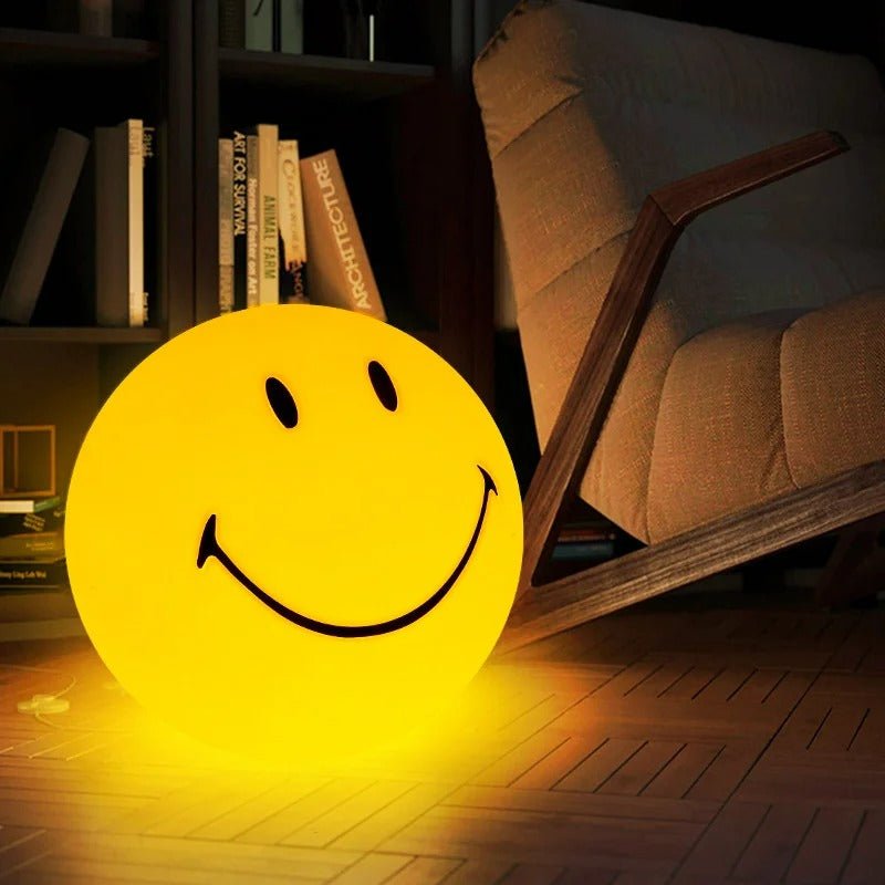 Rechargeable LED Night Lamp With Touch Switch Round Bedside Light