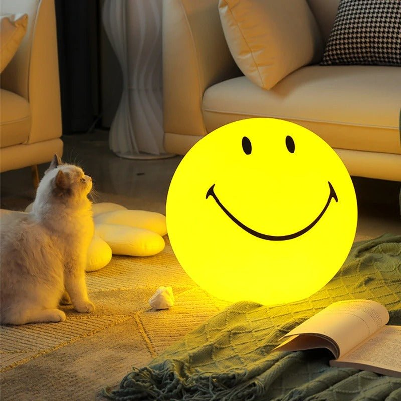 Rechargeable LED Night Lamp With Touch Switch Round Bedside Light