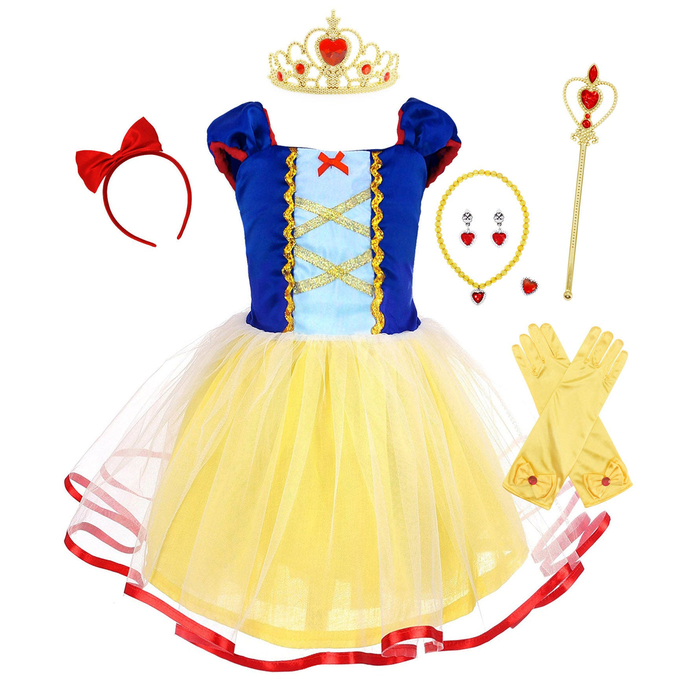 Princess Kids Costume Girls Party Fancy Dress Up Outfit