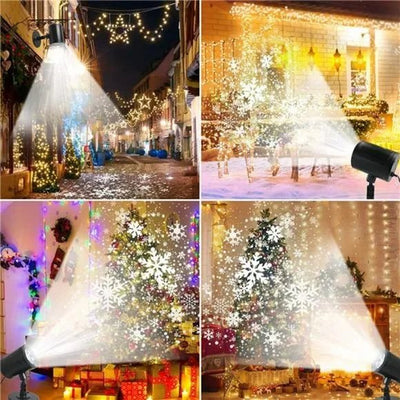 Snowflake Projector Light LED Indoor Outdoor Christmas Yard Decor
