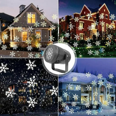 Snowflake Projector Light LED Indoor Outdoor Christmas Yard Decor