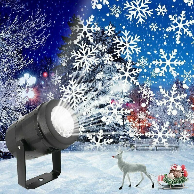 Snowflake Projector Light LED Indoor Outdoor Christmas Yard Decor