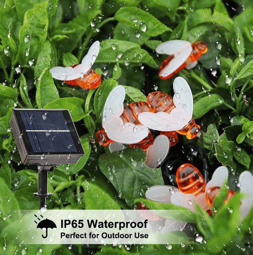 Solar Honey Bee String Lights Waterproof Outdoor Garden Party Lighting