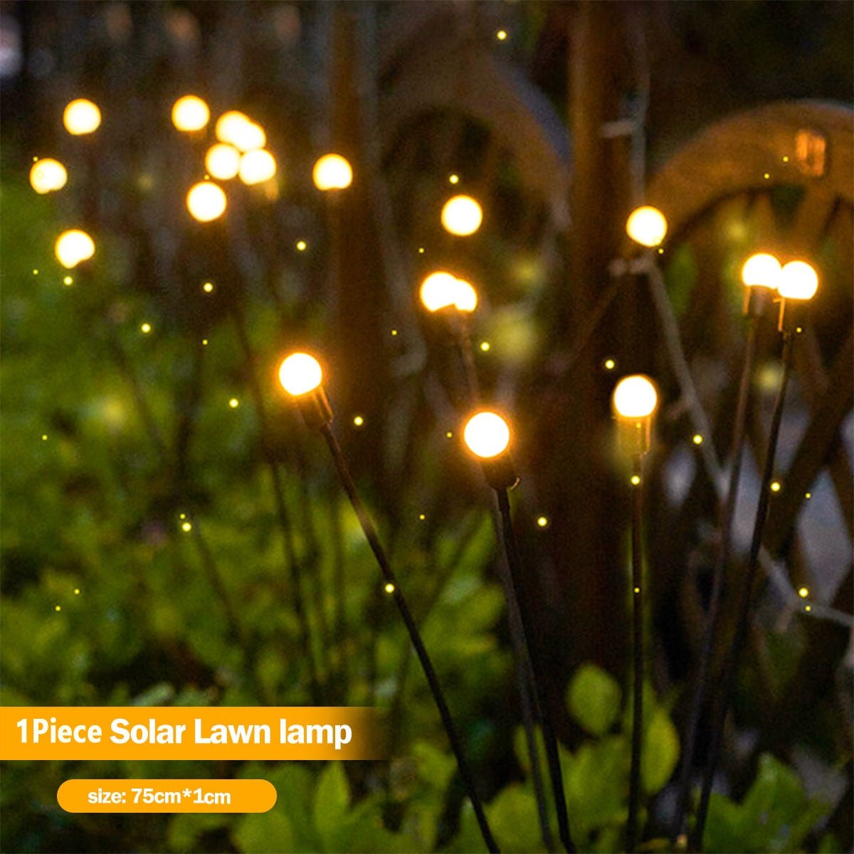 Solar Garden Lights Waterproof LED Outdoor Firefly Lawn Lighting