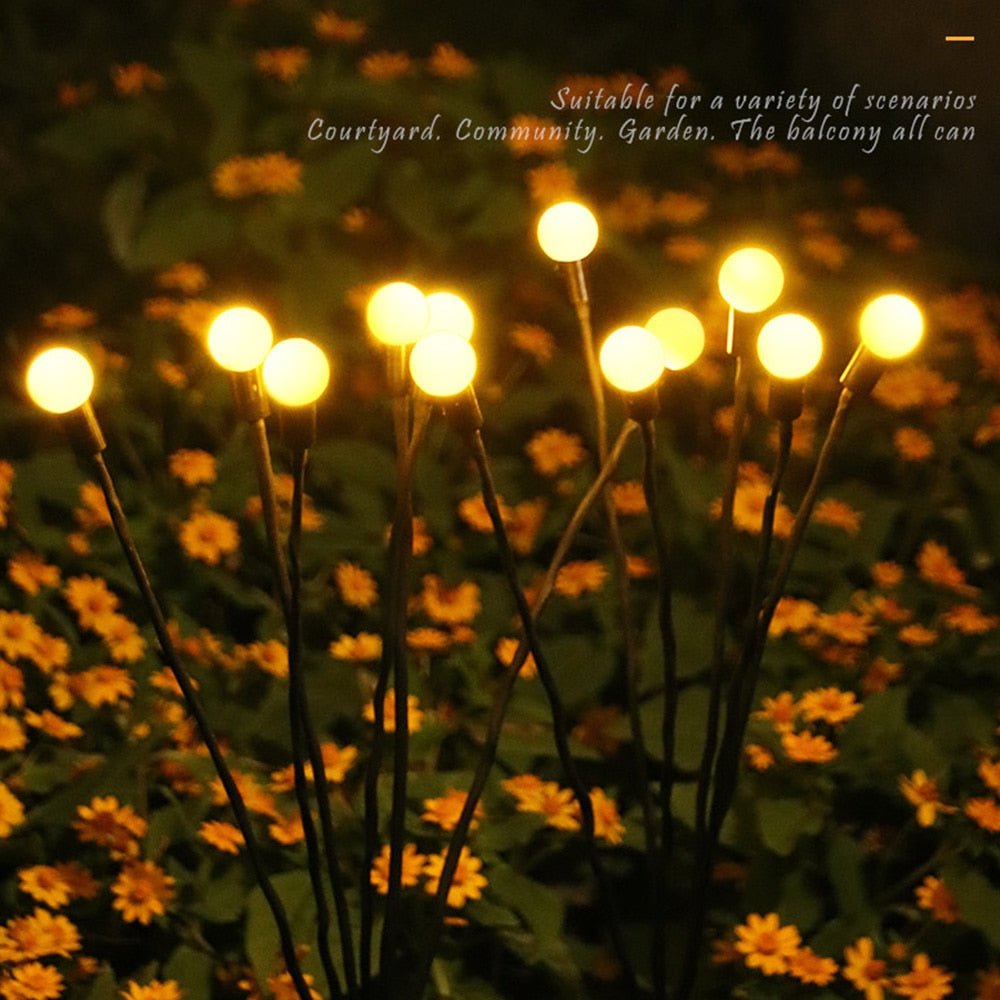 Solar Garden Lights Waterproof LED Outdoor Firefly Lawn Lighting
