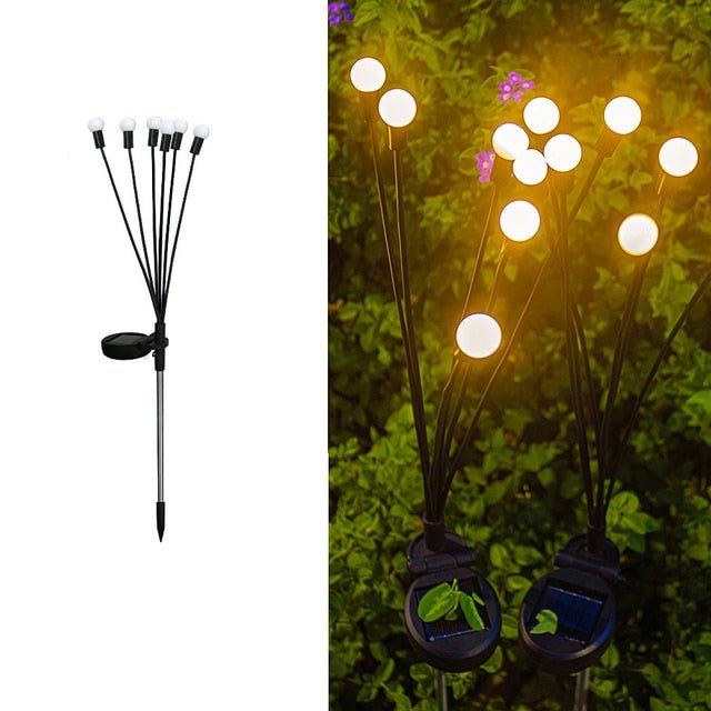 Solar Garden Lights Waterproof LED Outdoor Firefly Lawn Lighting