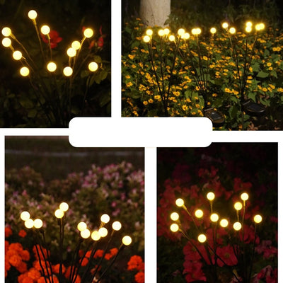 Solar Garden Lights Waterproof LED Outdoor Firefly Lawn Lighting